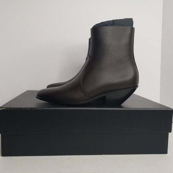 New Saint Laurent 45mm Western Leather Ankle Boots MSRP $995 - Size 36 - Picture 2 of 9